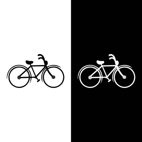 Bike Vector Icon Isolated White Background — Stock Vector