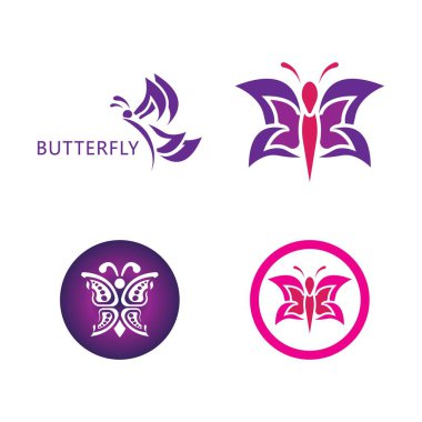 Güzellik Kelebeği Vektör simgesi tasarımı