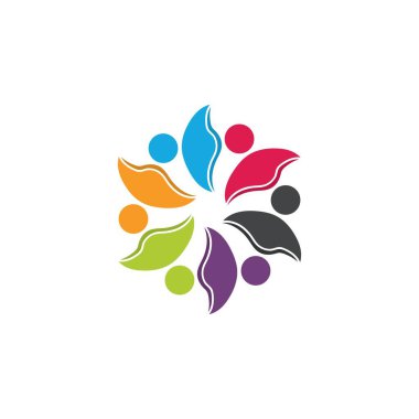 Topluluk, ağ ve sosyal simge tasarım şablonu