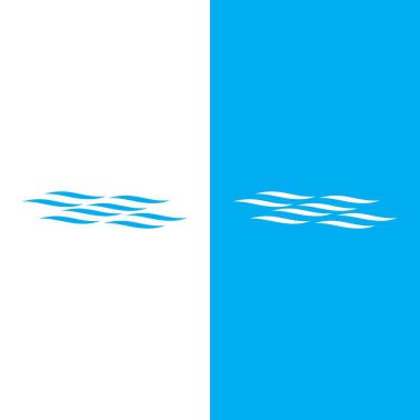 Dalga plaj vektör çizim logosu