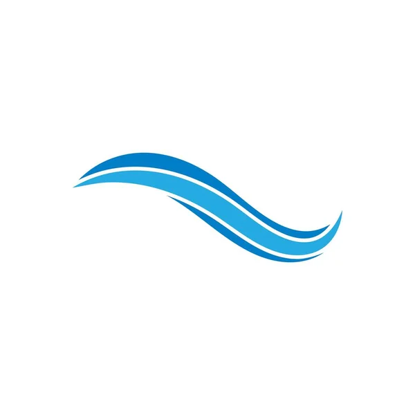 Onda Spiaggia Vettore Illustrazione Disegno Logo — Vettoriale Stock