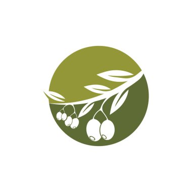 zeytin ikonu vektör çizim şablonu