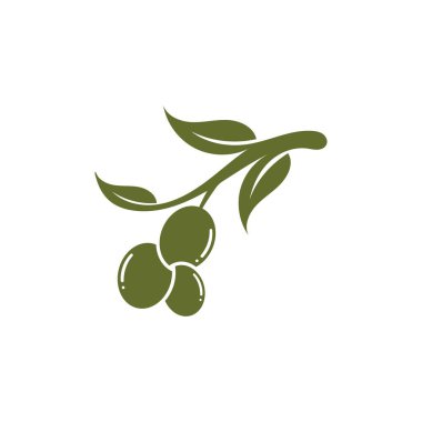 zeytin ikonu vektör çizim şablonu