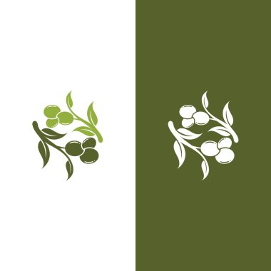 zeytin ikonu vektör çizim şablonu