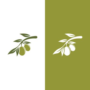 zeytin ikonu vektör çizim şablonu