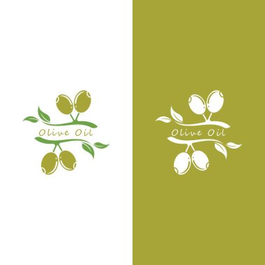 zeytin ikonu vektör çizim şablonu