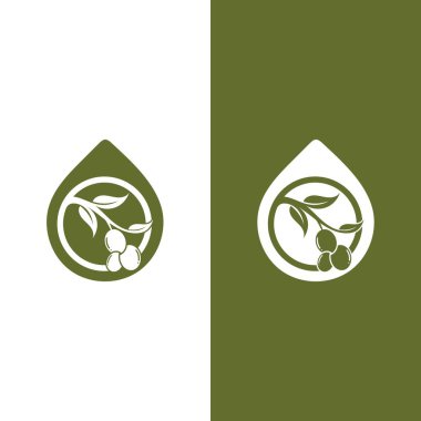 zeytin ikonu vektör çizim şablonu