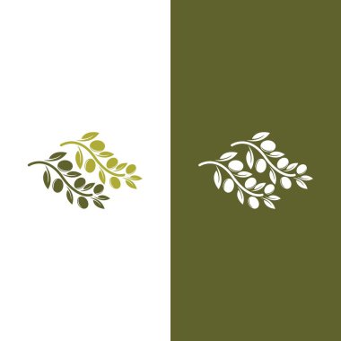 zeytin ikonu vektör çizim şablonu