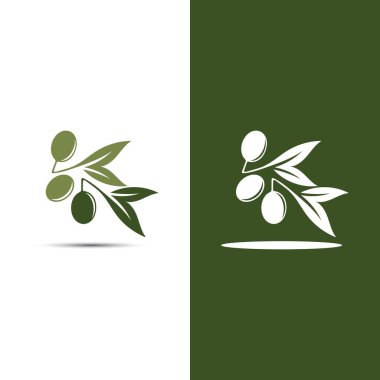 zeytin ikonu vektör çizim şablonu