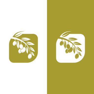 zeytin ikonu vektör çizim şablonu