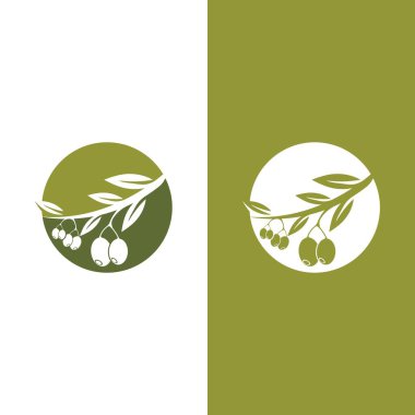 zeytin ikonu vektör çizim şablonu