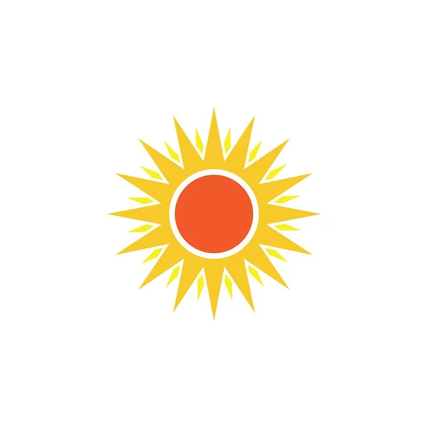 Sun Vector Ilustração Icon Logo Template Design — Vetor de Stock