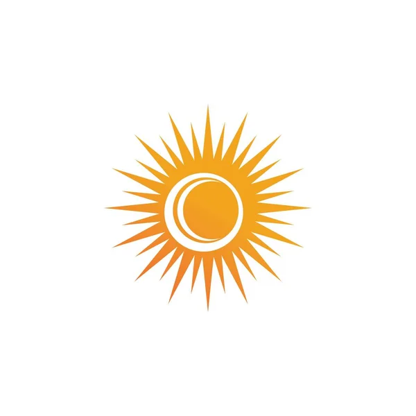 Sun Vector Ilustración Icono Logo Plantilla Diseño — Archivo Imágenes Vectoriales