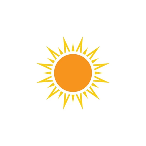 Sun Vector Ilustración Icono Logo Plantilla Diseño — Archivo Imágenes Vectoriales