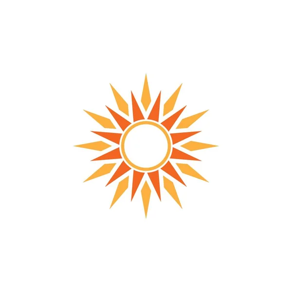 Sun Vector Ilustración Icono Logo Plantilla Diseño — Archivo Imágenes Vectoriales