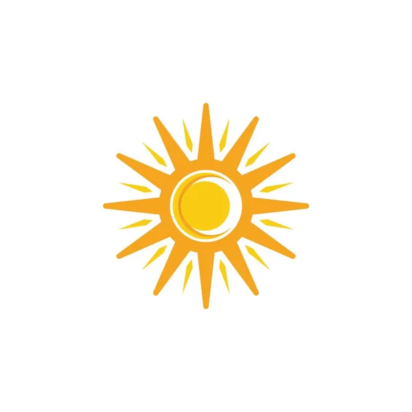 Sun Vector Ilustración Icono Logo Plantilla Diseño — Archivo Imágenes Vectoriales