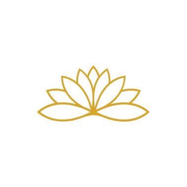 Güzellik vektör lotus çiçekleri logo tasarım