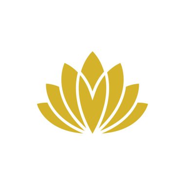 Güzellik vektör lotus çiçekleri logo tasarım
