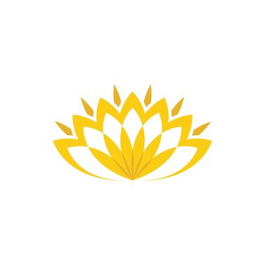 Güzellik vektör lotus çiçekleri logo tasarım