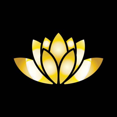 Güzellik vektör lotus çiçekleri logo tasarım