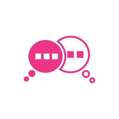 Konuşma balonu simgesi Logo şablonu vektör çizimi