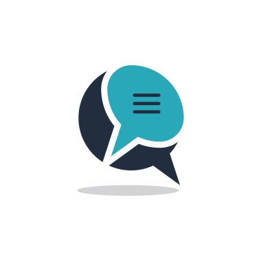 Konuşma balonu simgesi Logo şablonu vektör çizimi