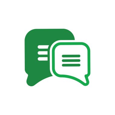 Konuşma balonu simgesi Logo şablonu vektör çizimi