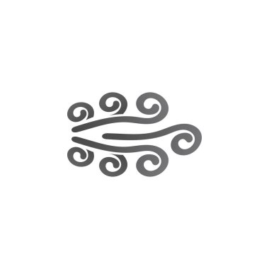 Rüzgar simgesi vektör çizim şablonu