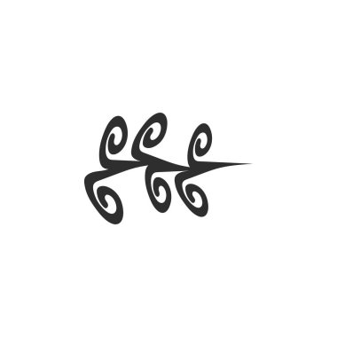 Rüzgar simgesi vektör çizim şablonu