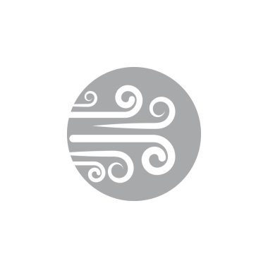 Rüzgar simgesi vektör çizim şablonu