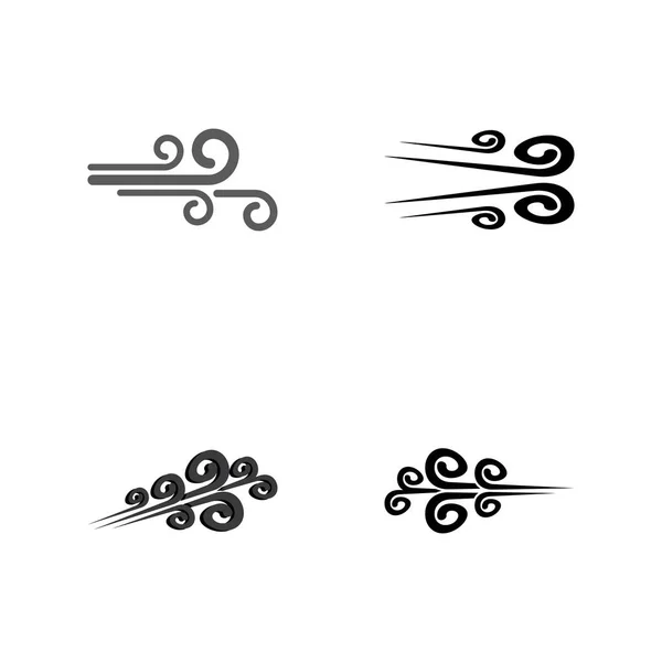 Wind Symbol Vektor Illustration Design Vorlage — Stockvektor