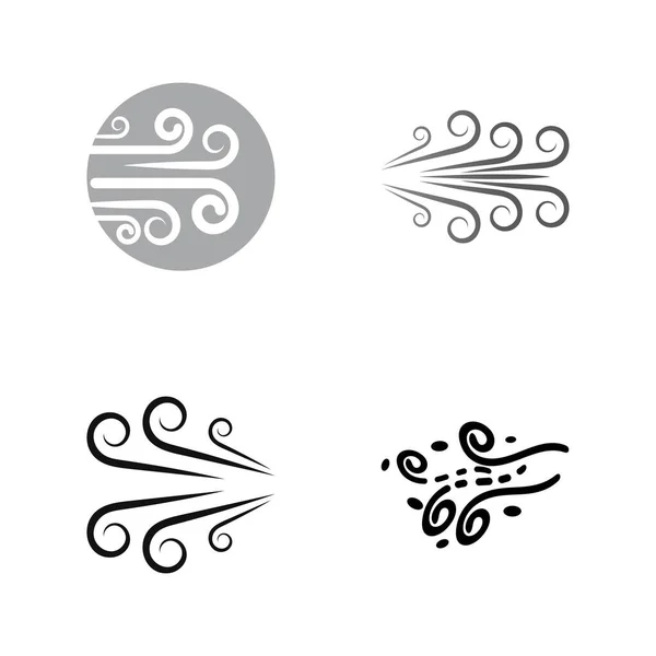 Wind Symbol Vektor Illustration Design Vorlage — Stockvektor