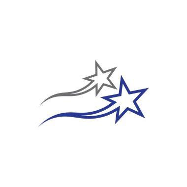 Yıldız simgesi şablon vektör illüstrasyon tasarımı