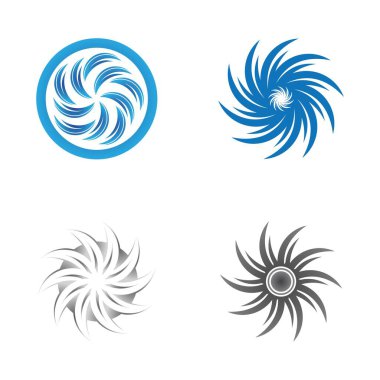 vortex vektör illüstrasyon simgesi Logo Şablonu tasarımı