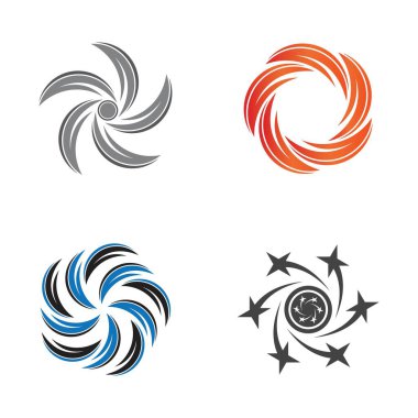 vortex vektör illüstrasyon simgesi Logo Şablonu tasarımı