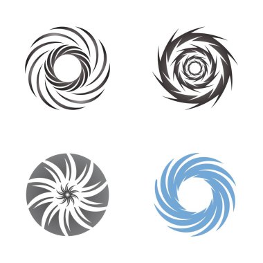 vortex vektör illüstrasyon simgesi Logo Şablonu tasarımı