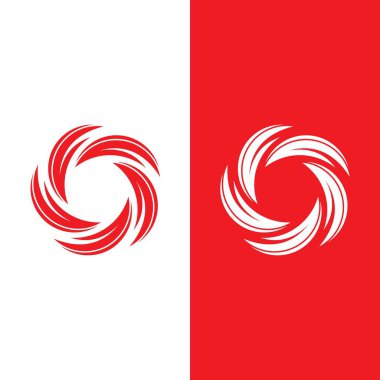 vortex vektör illüstrasyon simgesi Logo Şablonu tasarımı