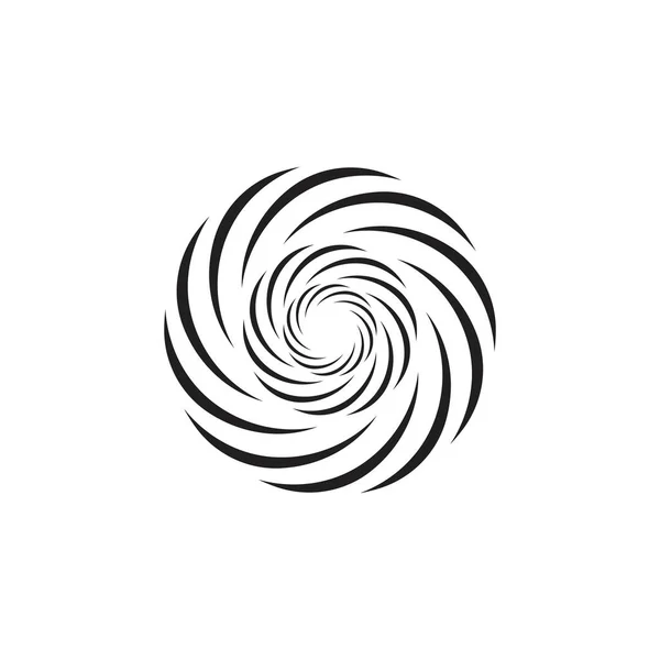 Vortex Vektör Illüstrasyon Simgesi Logo Şablonu Tasarımı — Stok Vektör