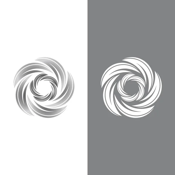 Vórtice Vetor Ilustração Ícone Logotipo Modelo Design — Vetor de Stock