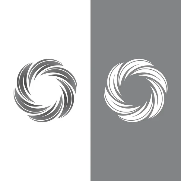 Vortex Vektor Ikon Gambar Logo Desain Template - Stok Vektor