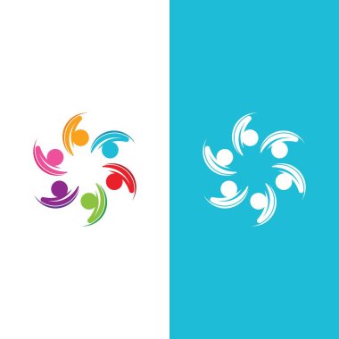 Topluluk, ağ ve sosyal simge tasarım şablonu