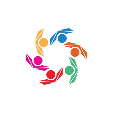 Topluluk, ağ ve sosyal simge tasarım şablonu