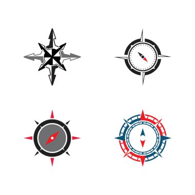 Pusula Logo Şablonu vektör resimleme tasarımı