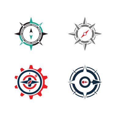Pusula Logo Şablonu vektör resimleme tasarımı