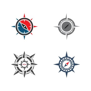Pusula Logo Şablonu vektör resimleme tasarımı