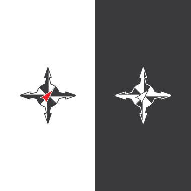 Pusula Logo Şablonu vektör resimleme tasarımı