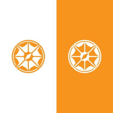 Pusula Logo Şablonu vektör resimleme tasarımı