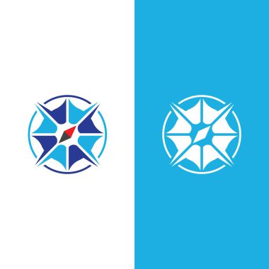 Pusula Logo Şablonu vektör resimleme tasarımı