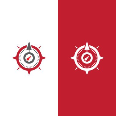 Pusula Logo Şablonu vektör resimleme tasarımı