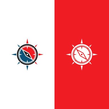 Pusula Logo Şablonu vektör resimleme tasarımı